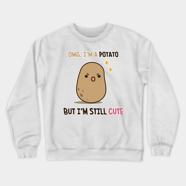 Cute potato is cute Crewneck Sweatshirt by clgtart